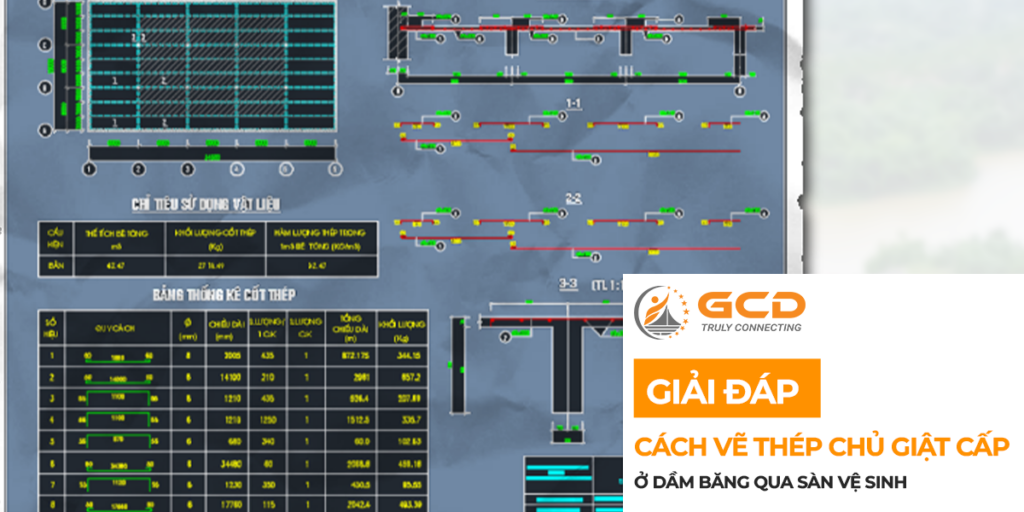 Cách Vẽ Thép Chủ Giật Cấp Ở Dầm Băng